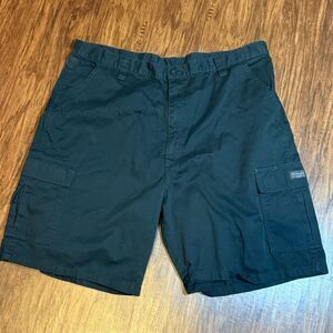 Wrangler Men’s Cargo Shorts Size 42 100% Cotton Relaxed Fit Black